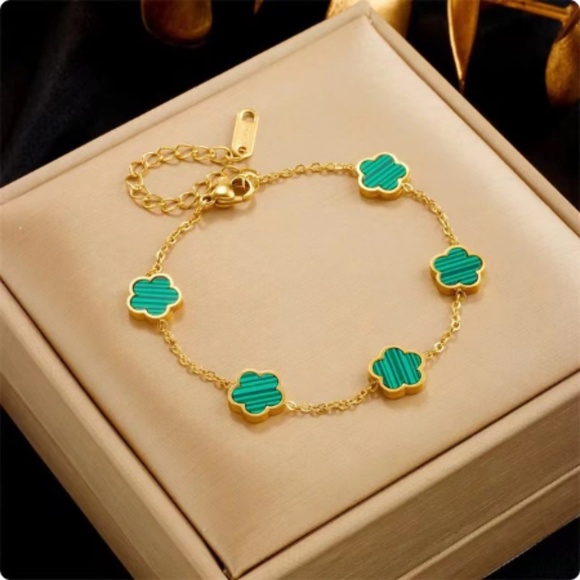 Zara Daisy Chain Gold Multi-floral Baroque Artist Daisies Charm Bracelet - Picture 6 of 8